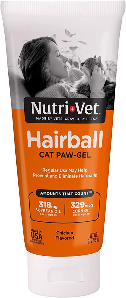 Nutri-Vet Hairball Chicken КУРИЦА гель для выведения шерсти у кошек 89 мл (99850)